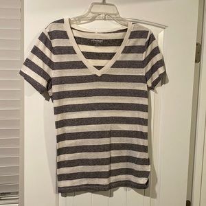Striped V-Neck Tee